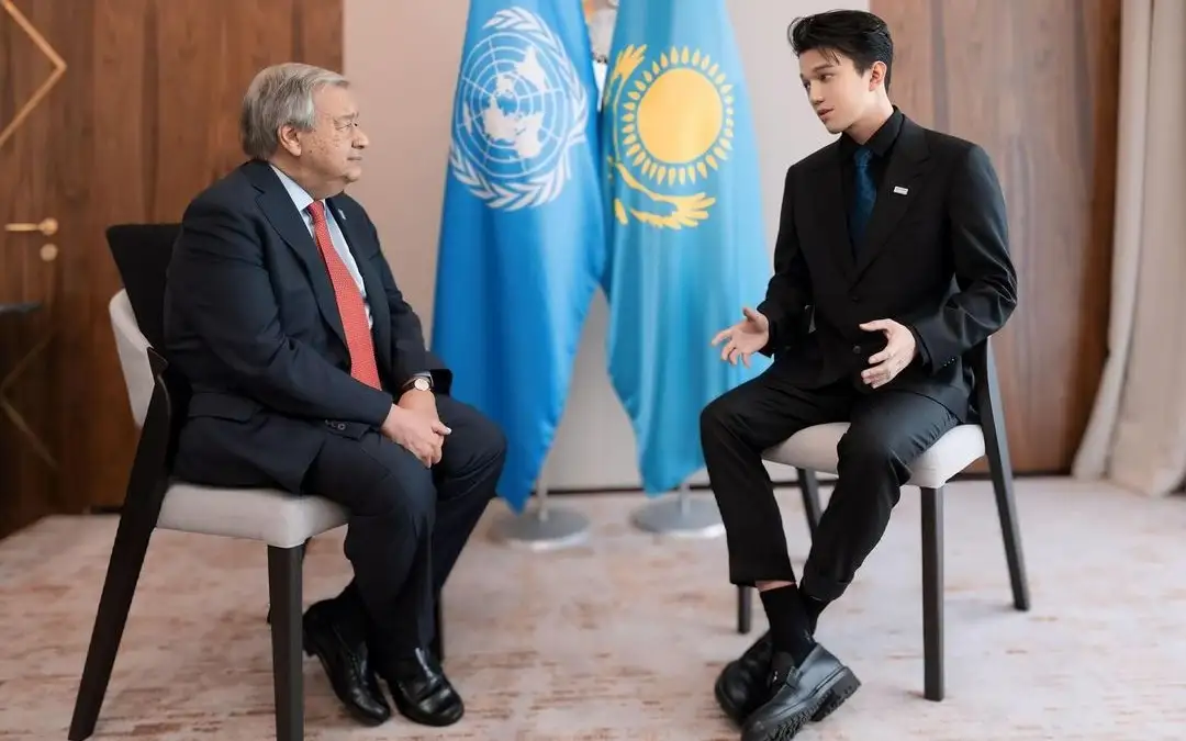 Dimash Qudaibergen meets with UN Secretary General